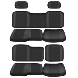 BORDAN UTV Seat Cover for Polaris Ranger Crew XP 1000 2017-2021, Heavy Duty 1680D Waterproof Seat Covers for UTV Polaris Ranger Crew 1000 Premium 2020-2025 Full Protection Outdoor (9 PCS)