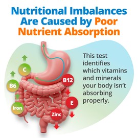 5Strands Nutrition Test, 112 Vitamins, Minerals, Amino Acids Tested, Identify Nutrient Absorption Issues, Holistic at Home Imbalance Testing, Results in 4 Days