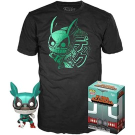 Funko My Hero Academia Deku with Helmet Pop & Tee Figure Set, 122213
