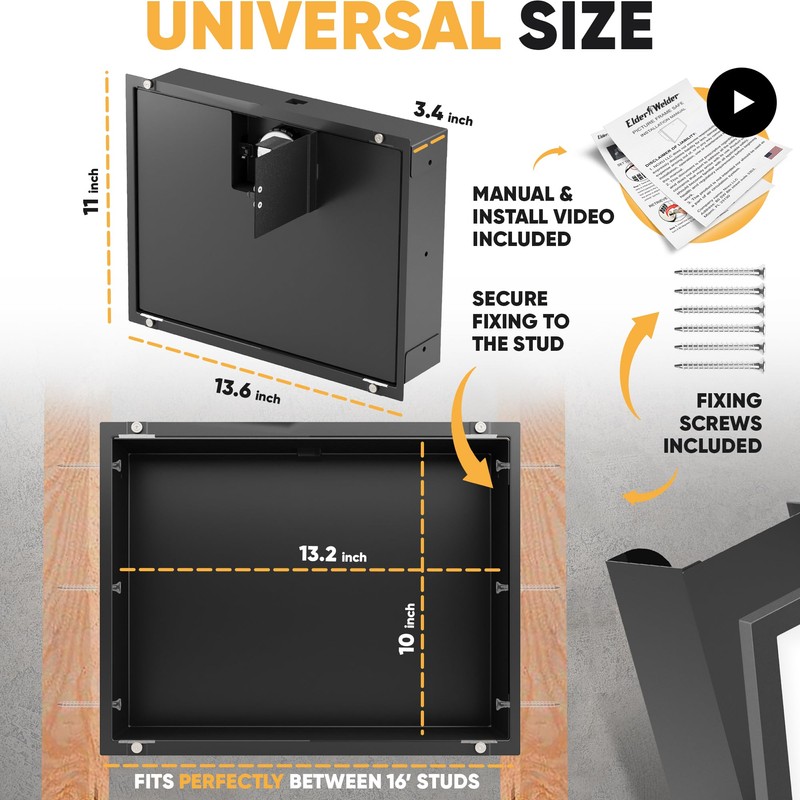 Elder Welder® Hidden Wall Safe | 100% Real, Replaceable Picture
