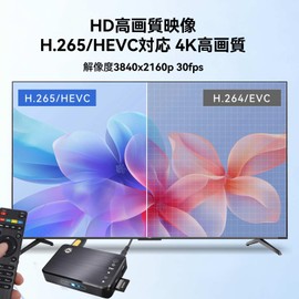 Media Player, MP4 Player Maximum Resolution 3840*2160p 4k Multimedia Player HDMI 1080P Media Player (HDMI Connection, VGA Connection, AV Composite Connection), Support MP4, FLV, MOV, USB Memory and SD