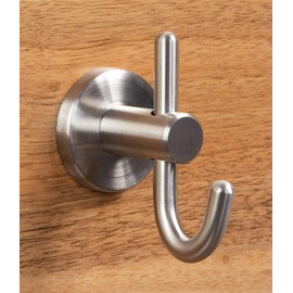 GedoTec Wardrobe hooks Coat hook Coat Hook Hat hook VENUS Stainless steel brushed solid 2 Models incl. Mounting material Brand quality - Coat hooks - 93 x 49 mm