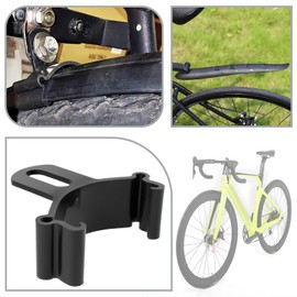SG Store 4pcs Bike Sliding Bridge Mudguard Support Clip Bike Plastic Fender Sliding Bridge Suitable for 45 mm Bicycle Fender Mudguard Parts Accessories Black
