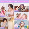 38 Pcs Bigud Del Rodillo Abrazadera Plstica Para Cabello