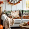 Cloudfomila Fall Sweet Home Pillow Covers 18x18 Inch, Autumn Pumpkin