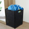 Begale 2-Pack 42 L Folding Plastic Laundry Baskets, Collapsible Laundry