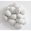 HMB 24 Pcs White Stone-Like Ceramic Pebble for Gas Fireplace