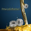 ACROPIX Bearings 1030ZZ Ball Bearings P6 3x10x4mm Double Shielded Silver