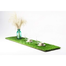 SunVilla 1'X12' Artificial Grass Table Runner for Table Decoration Realistic for Garden Wedding Party Many Sizes 1FTX12FT (12 Square FT)