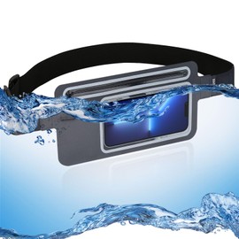 MOVOYEE Dry Bags Waterproof Fanny Pack Women for Swimming Kayaking Men Running Belt Bag Boating Beach Rafting Travel Camping Hiking Waist Pack Slim,Small Waist Bag Water Sports Phone Pouch Kids Black