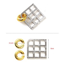 Holzsammlung 15 Pieces Brain Teaser Metal Puzzle Toy, Handheld 3D Unlock Interlocking Puzzle, Metal Knot Puzzle Mind Games for Adults Teens Educational Toy Gift