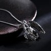 YZMOXNL Skull Necklace Punk Skeleton Wings Pendant Choker Goth Halloween