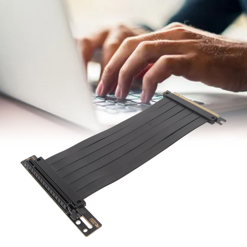 PCIE 3.0 X16 Riser Cable High Speed Flexible 90 Degree