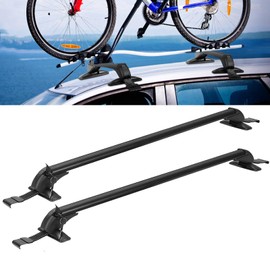 KOCASO 43" Universal Roof Rack Cross Bars, Adjustable Aluminum Lockable Crossbars W/Extendable Window Frame & Dual Key, Upgraded Rooftop Luggage Crossbars for Bare Roof Cars Trucks, 165LBS Max Load