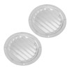 2PCS Round Louvered Air Vent Stainless Steel Marine Grade Rainproof