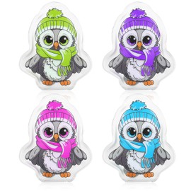 COM-FOUR® 4x reusable pocket warmers, hand warmers with owl motif