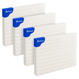 Fil-fresh MD1-0034 Replacement Humidifier Wick, Replacement Filter Compatible with Vornado Evaporative Humidifier Evap40, Evap2, EV100, EV200, EVDC300, EVDC500, High Moisture Output, 4-Pack