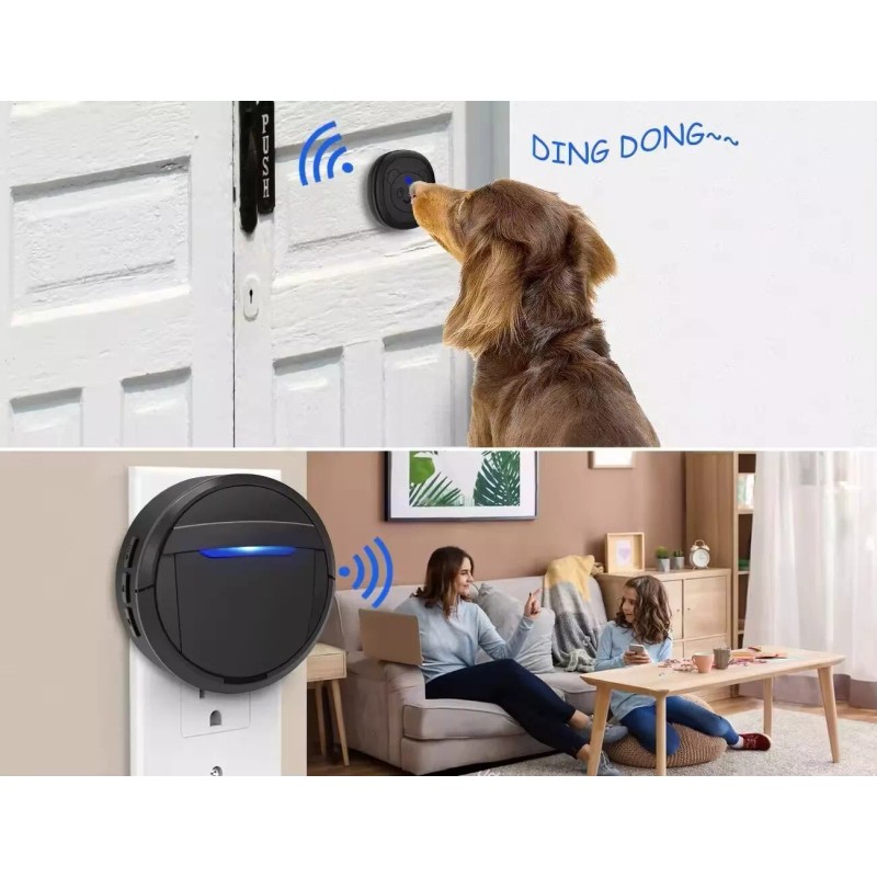 Pet Daily Kit Wireless Pet Bell Doorbell for Cats,Dogs,Pet Training