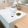 sourcing map sink rim overflow cover copper insert in hole
