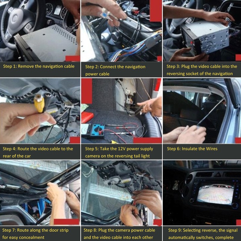 Car Backup Rearview Camera CCD Sensor Night Vision HD Color