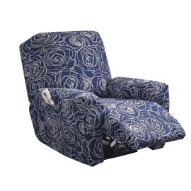 Eco-Ancheng Recliner Slipcovers 4-Pieces Lazyboy Recliner Covers Recliner Couch Covers Recliner Chair Cover Non Slip Reclining Slipcovers with Storage Pockets Furniture Protector for Living Room