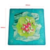Aesthetic Watercolor Mahjong Mat, Durable & Easy Clean Blue-Green Game