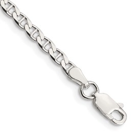 IceCarats 925 Sterling Silver 3.15mm Anchor Mariner Curb Link Chain Anklet Summer Beach Foot Ankle Bracelet 10 inch