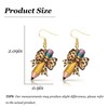 Teacher Pencil Bow Earrings for Women Leopard Print Bow Dangle