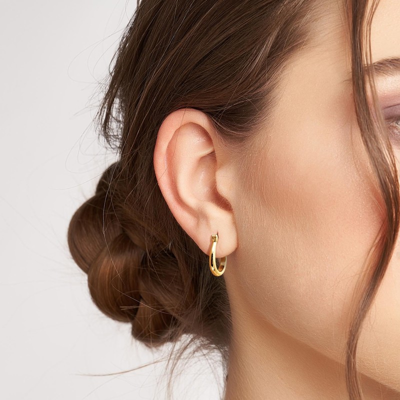 Kelli Myers Gold Hoop Earrings 14K Gold Earrings for Women