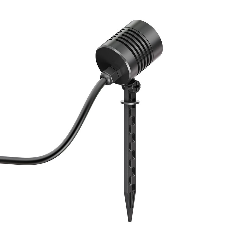 ledscom.de LED Garden Spotlight with Ground Spike for Outdoor Use,