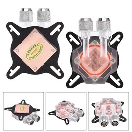 GPU Water Cooling Block for CPU Computer Cooler Set Red Copper Ek Water Block GPU 40 mm System Base Graphics Processing Unit Water Block Aluminium Cooler Inner Channel