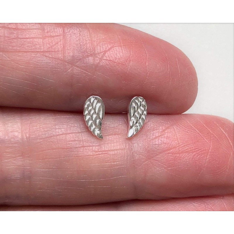 Angel Wings Earrings - 925 Sterling Silver (Tiny)