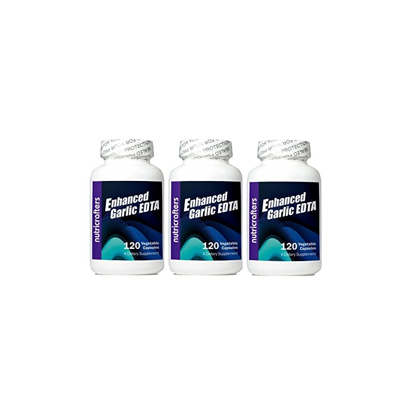 Enhanced Garlic EDTA 120 capsules - 3 Pack - 1000mg
