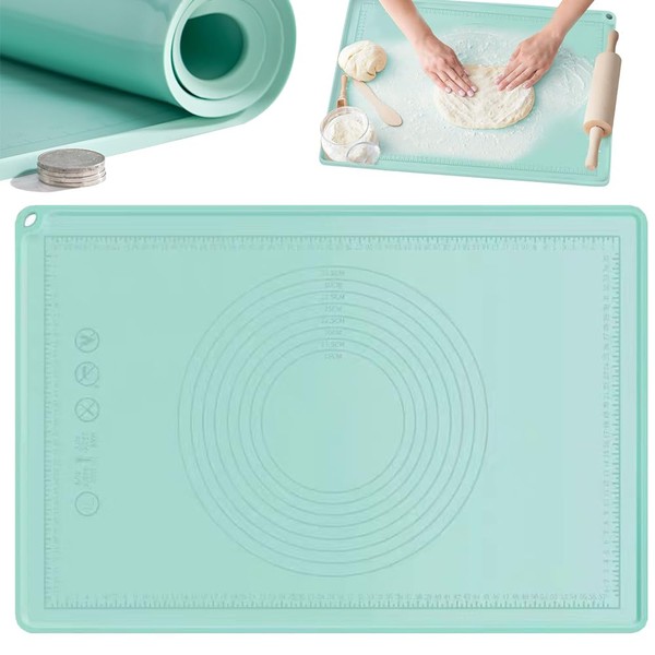 YYOUALS Silicone Baking Mat, Pastry Mat For Rolling Dough Extra