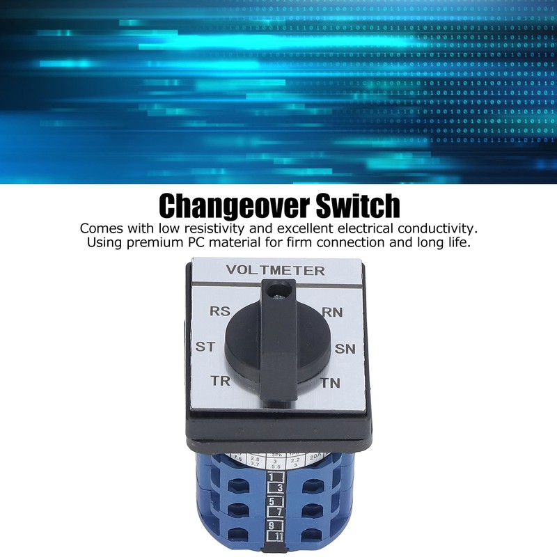 BERM Changeover Switch Rotary Knob Voltage Control 7 Position 3