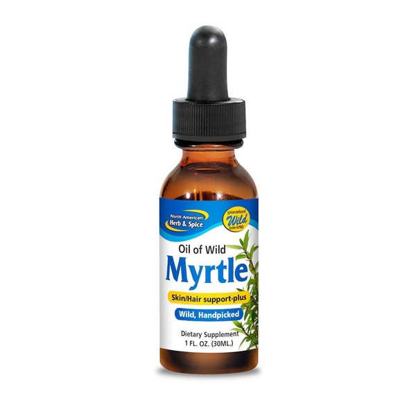 North American Herb & Spice Wild Oil of Myrtle - 1 fl. oz. - Wild Myrtle Oil - Skin & Hair Support, Topical Aphrodisiac - Non-GMO - 172 Servings