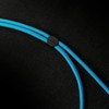 trage.band® Short Adjustable Wrist Strap with Carabiner Hook Blue