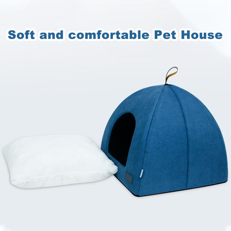 Foldable Cat Bed Breathable Cat House Indoor Pet Tent Dog