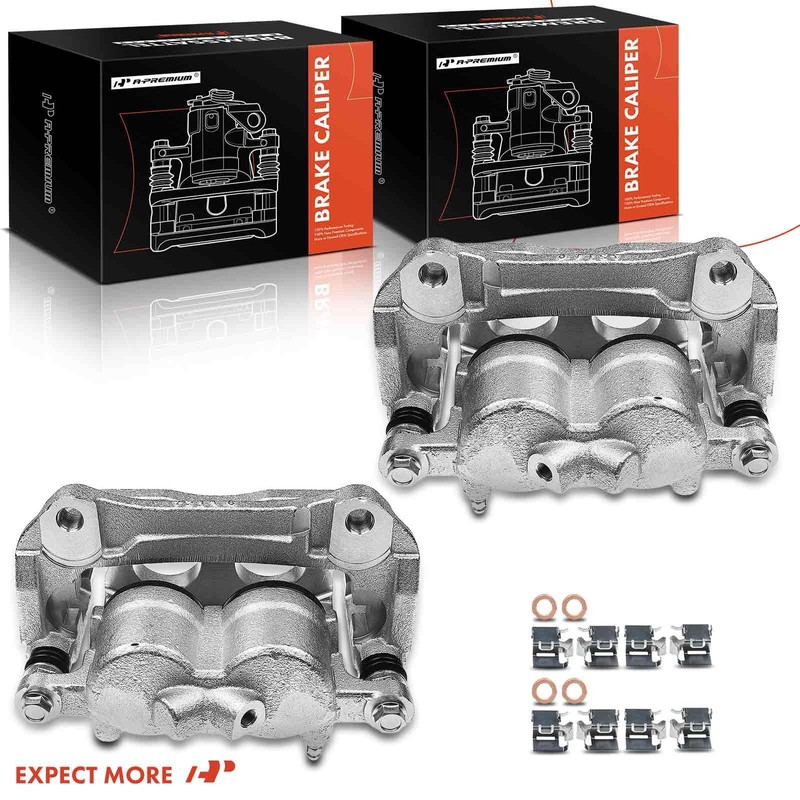 A-Premium Disc Brake Caliper Assembly with Bracket Compatible with Jeep