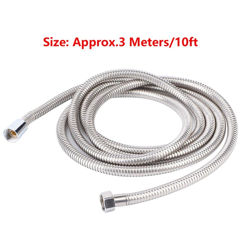 10ft Stainless Steel Shower Hose Burst Proof High Pressure Flexible