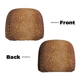 DITXIT Animal Hair Pattern Universal Car Headrest Cover Soft Car Seat Head Rest Cover Accessories Protector Fabric Head Rest Coverings for SUV Cars Truck Auto - Set of 2