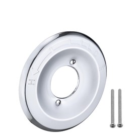 RAINREVIVE Replacement Escutcheon Plate for Delta 1300/1400 Series, for One-Handle Tub and Shower Faucets, Single Metal Round Shower Escutcheon Kit, Chrome