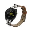 kwmobile Real Leather Watch Strap Compatible with Garmin vivoactive 4