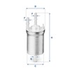 UFI FILTERS 31.833.00 Petrol In-Line Filter