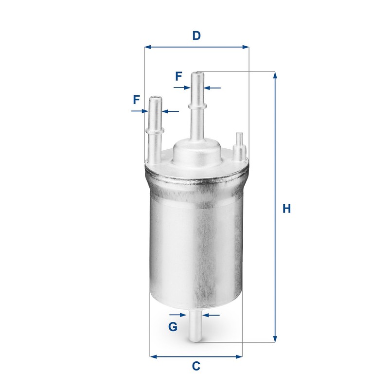 UFI FILTERS 31.833.00 Petrol In-Line Filter