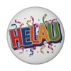 Helau Magnet with Colourful Confetti Design, Perfect for Carnival Decoration,