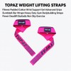 TOPAZ Weight Lifting Straps for Deadlifts – Padded Wrist Support,