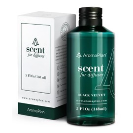 Aromaplan Hotel Scents Black Velvet 5 Fl Oz, Home Luxury Aroma & Hotel Collection Diffuser Oil- Hotel Diffuser Oil for Aromatherapy- USA Made, Bigger Bottle, Bolder Aroma & Longer Lasting