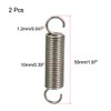 sourcing map Extended Tension Spring Wire Diameter 0.047", OD 0.39",