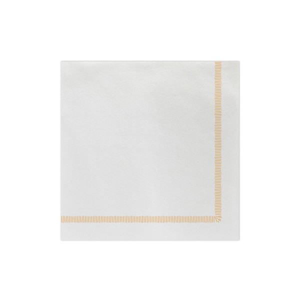 Vietri Papersoft Fringe Yellow Dinner Napkins Pack of 20-8" Spunlace